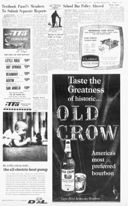 A December 21, 1962 Dallas Morning News article shows the decision of lawmakers on a House...