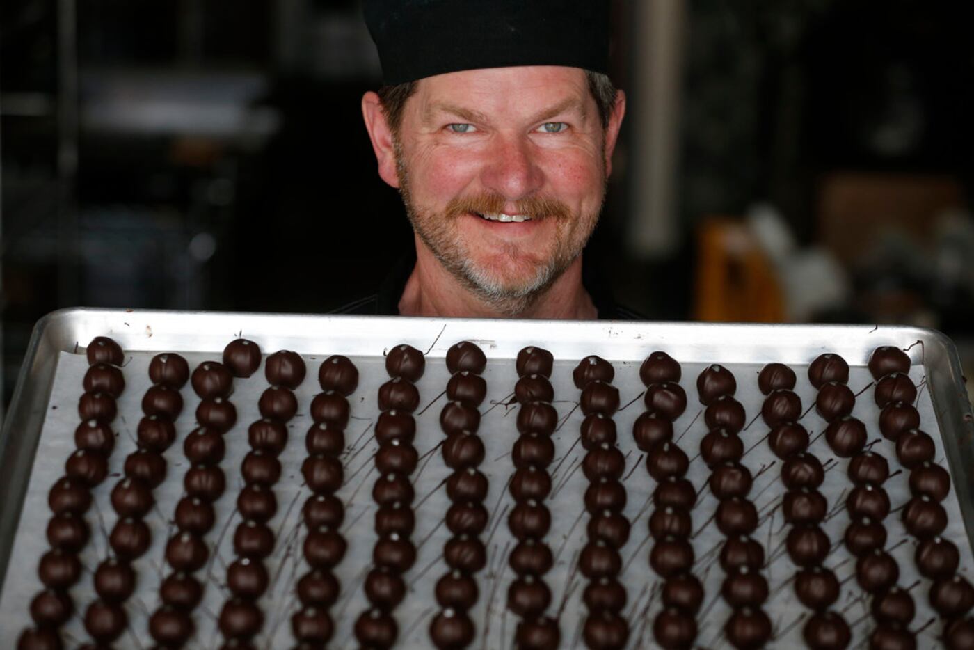 Chocolatier Kevin Wenzel of Wiseman House Chocolates.