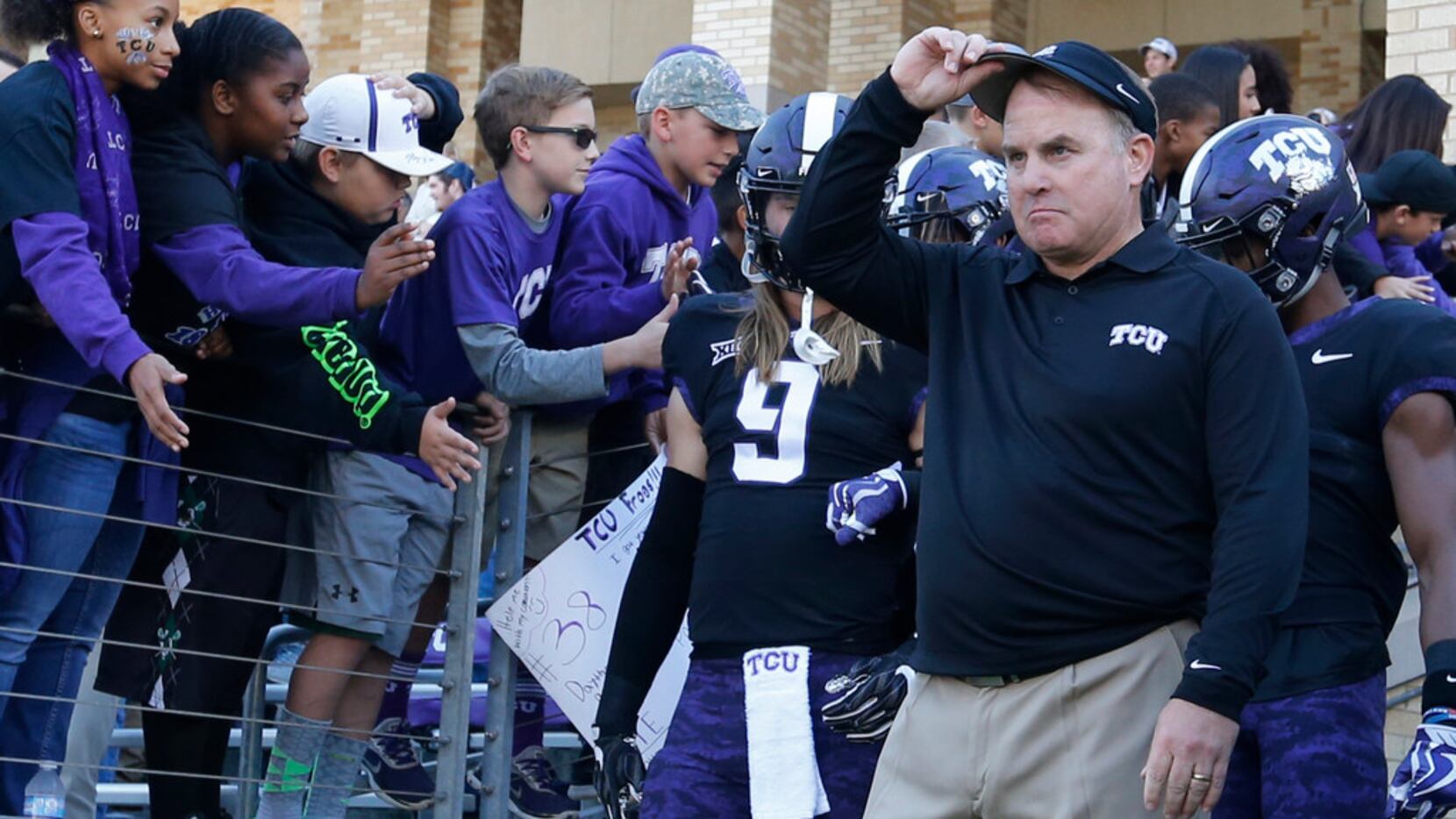 TCU head coach Gary Patterson is pictured before the Baylor University Bears vs. the TCU...