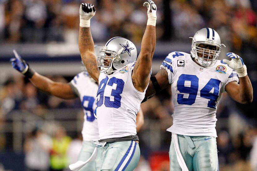 Defensive ends Anthony Spencer (93) and DeMarcus Ware (94) are the anchors of a talented but...