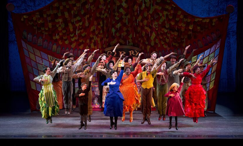 The cast of "Mary Poppins," which is being performed March 20-30, 2013, at the Music Hall at...