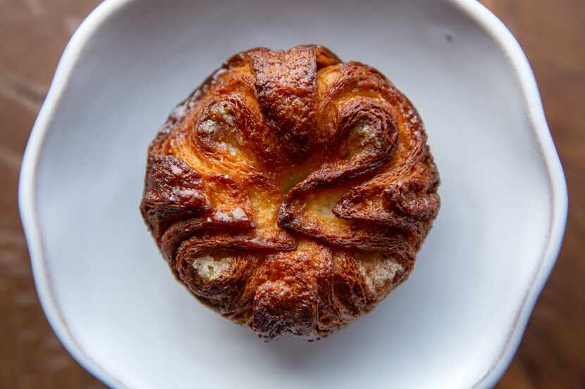 A kouign-amann pastry cooked by Matt Bresnan of Bresnan Bread and Pastry
