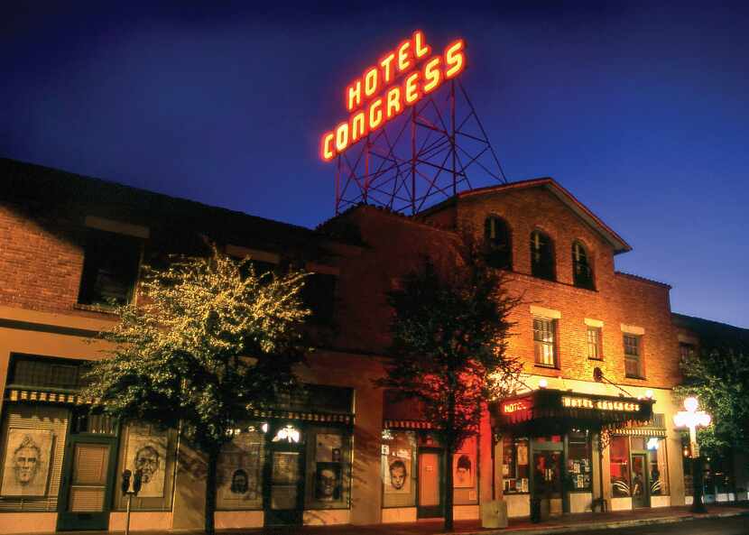 The Hotel Congress is a trendy spot in downtown Tucson with a fine patio and a retro-style...