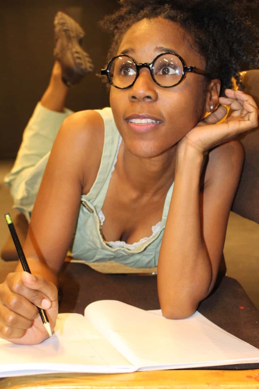 Kimberly Nichole plays Iris in Jar Fly, the first one-act piece in The Trinity River Plays,...