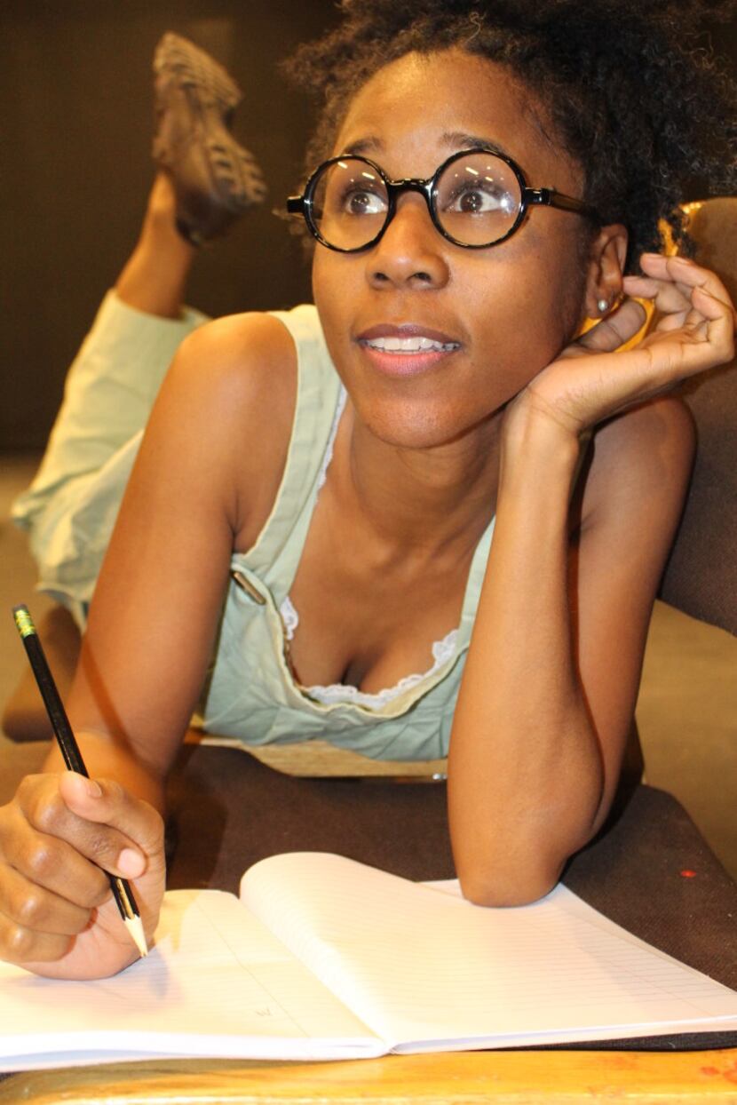 Kimberly Nichole plays Iris in Jar Fly, the first one-act piece in The Trinity River Plays,...