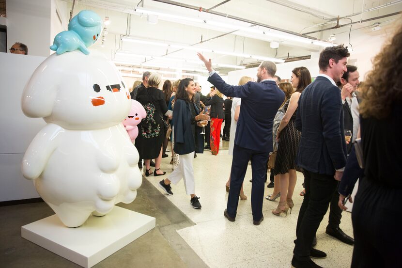 A scene from the 2018 Dallas Art Fair preview benefit at Fashion Industry Gallery in Dallas. 