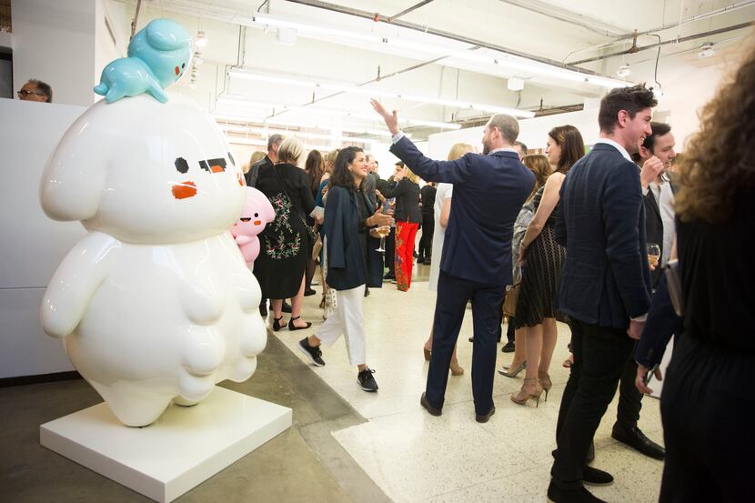 The Dallas Art Fair preview benefit took place at Fashion Industry Gallery in Dallas on...