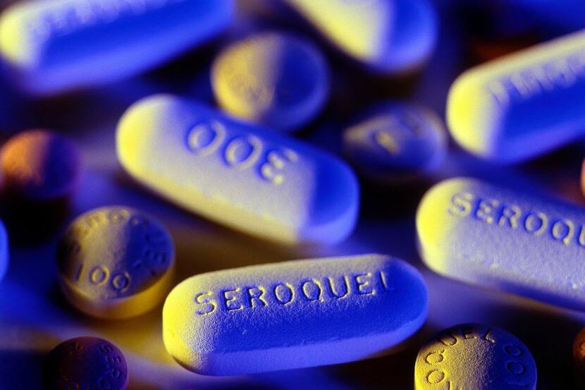 FILE photo shows AstraZaneca's Seroquel pills. (AP Photo/AstraZeneca, File) 