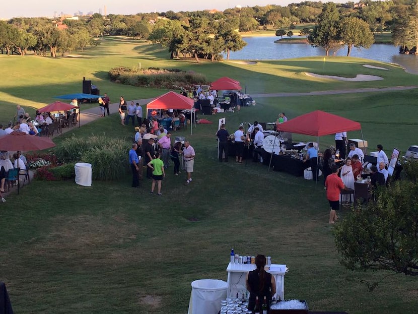 
Chefs prepared barbecue on the golf course at Las Colinas Country Club as part of Smoked. 
