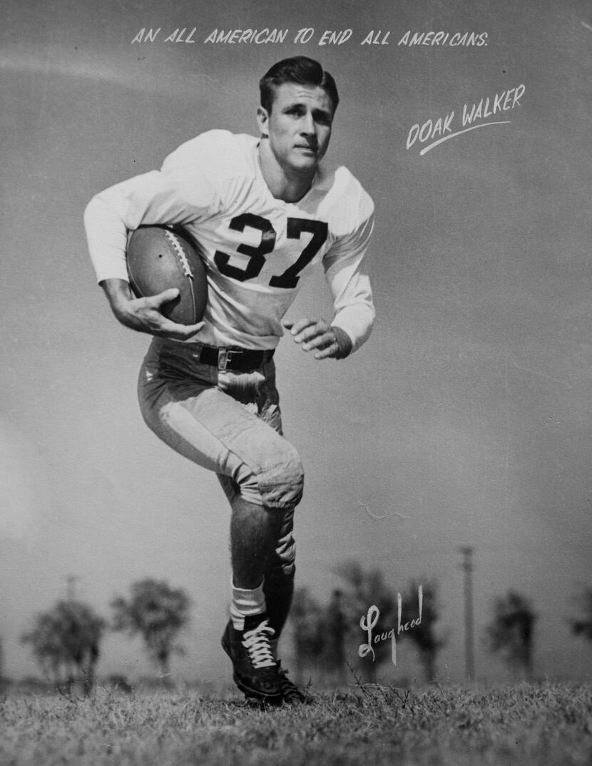 Halfback Doak Walker. (Photo by Brad Bradley)