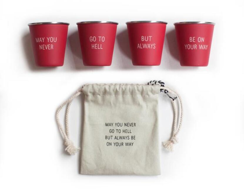 
For the entertainer who appreciates an irreverent message, Izola shot glasses are sure to...