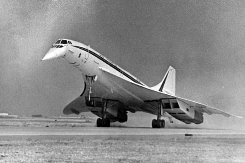 The supersonic airliner Concorde set down on American soil for the first time at Dallas-Fort...