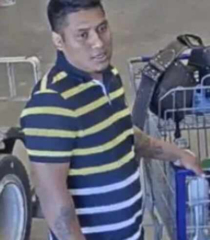 Police released this image of a man suspected of using stolen credit-card info for a $400...