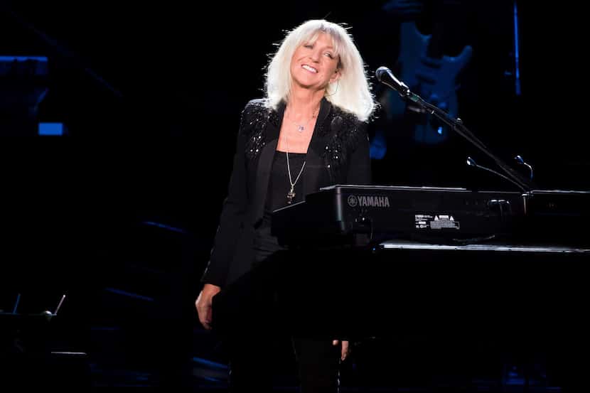 Christine McVie from the band Fleetwood Mac performs at Madison Square Garden in New York on...