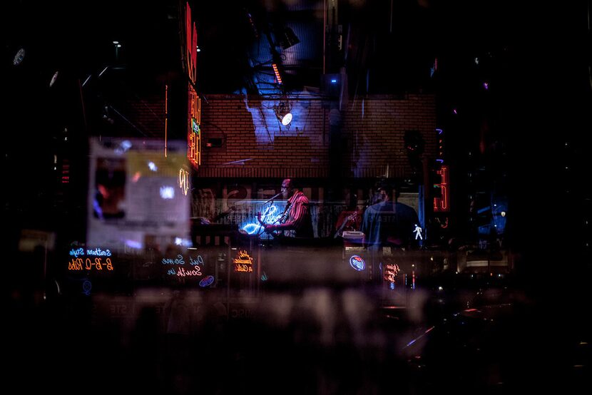 Live music on stage at the B.B. King Blues Club on Beale Street in Memphis.