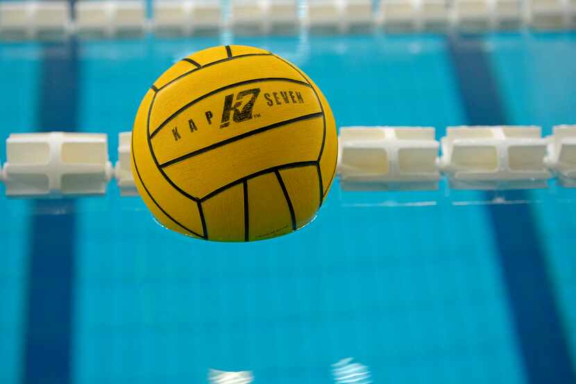 PISCINA MONUMENTALE, TURIN, ITALY - 2017/04/15: A water polo ball during the water polo...