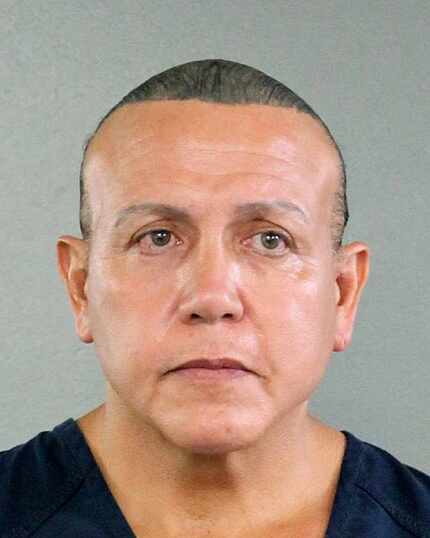 In this undated photo released by the Broward County Sheriff's office, Cesar Sayoc is seen...