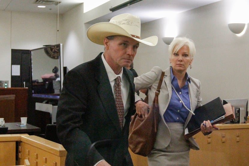 Ken Martin leaves the Tim Curry Criminal Justice Center in Fort Worth, Monday, April 23,...