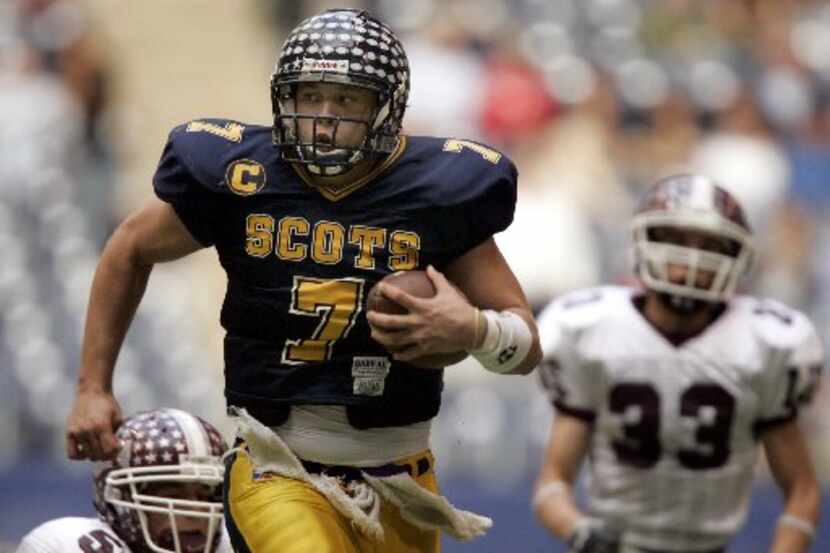 File photo. Matthew Stafford, who led Highland Park to a 2005 state championship and is now...