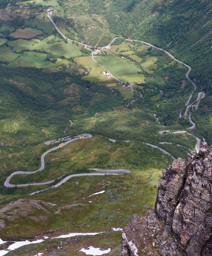 The roadway to Dalsnibba Viewpoint is a combination of switchbacks, hairpin curve and...