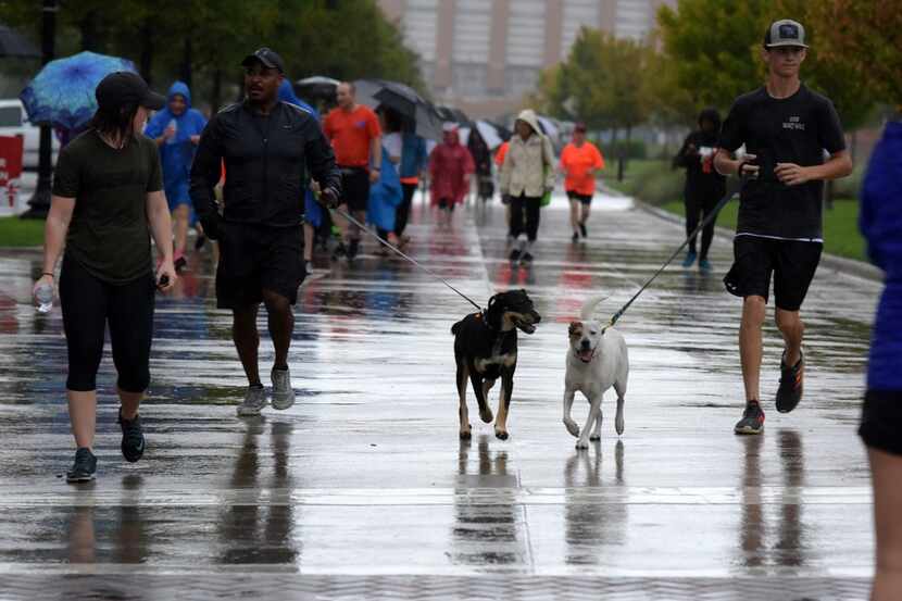 Heart Walkers in Tarrant County on Sept. 8 braved the weather to help raise $6 million for...