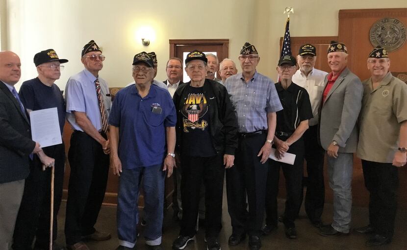 Rockwall County Commissioners Court and American Legion Terry Fisher Post 117 of Rockwall...