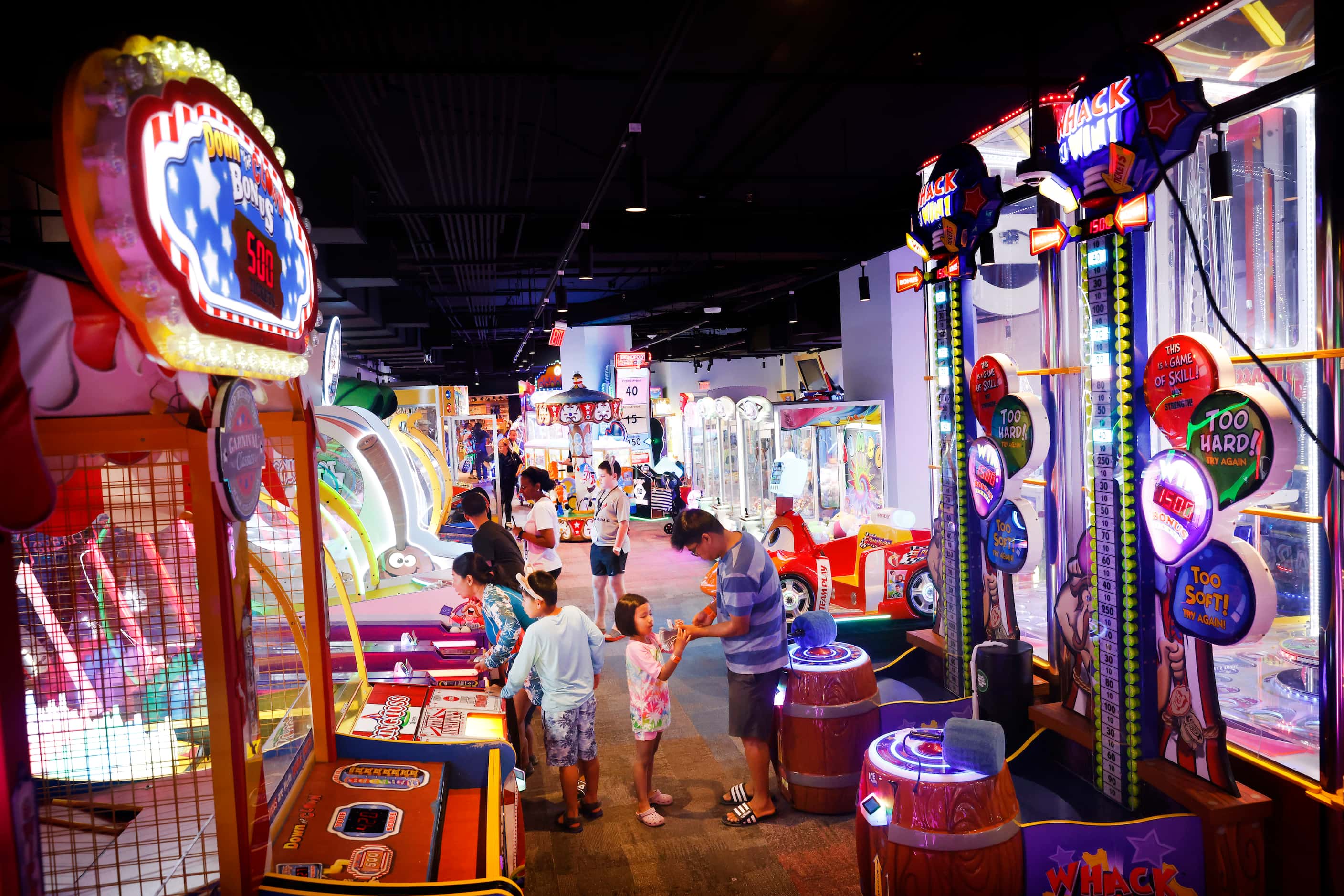 While renovation and construction continues at Great Wolf Lodge the arcade has been...