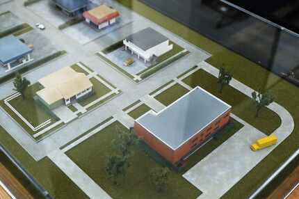 This is a model of the proposed reality base training facility the Dallas Police would like...