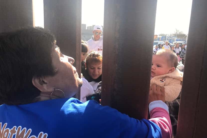 Families split by deportation were briefly reunited in December 2017 at the border fence...