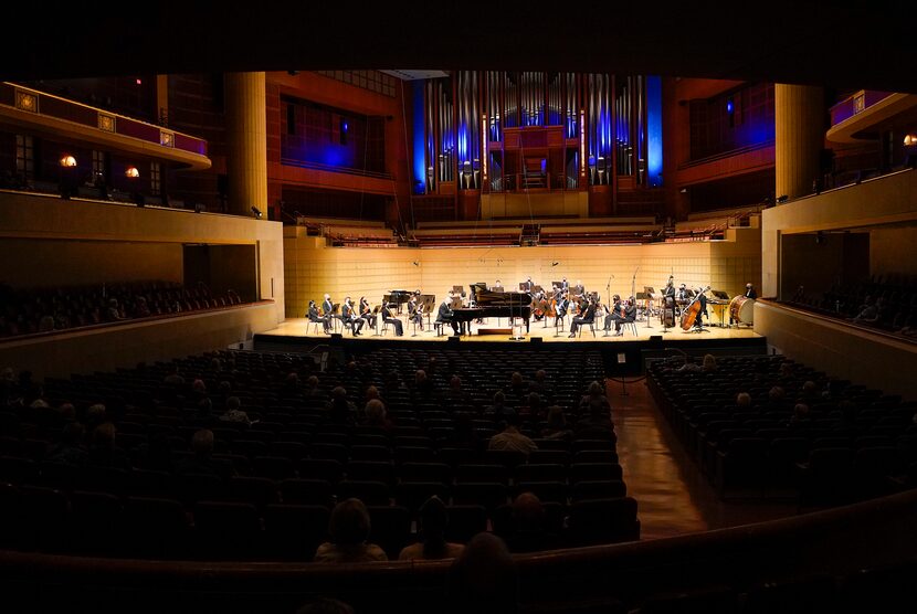 Pianist William Wolfram performs with the Dallas Symphony Orchestra on March 19.