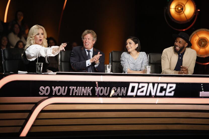 "So You Think You Can Dance" judges Mary Murphy, Nigel Lythgoe, Vanessa Hudgens and Twitch...
