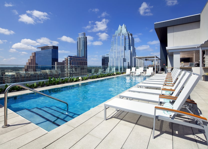 Rooftop pool at Westin Austin Downtown