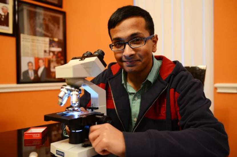 Thabit Pulak, a senior at Richardson High School, created a home-based arsenic water filter...