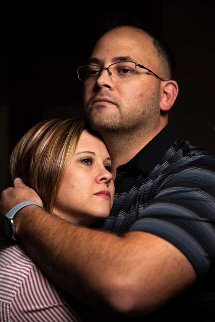 Taylor Siler, photographed with her husband, Clint Siler, was the first woman whose uterus...