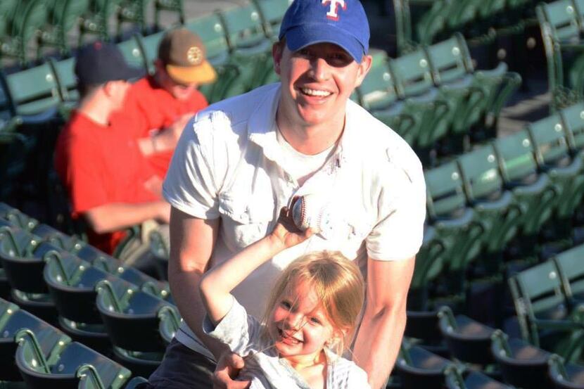 Rangers fan Robbie Parker said of his daughter Emilie being a baseball fan: "She was,...