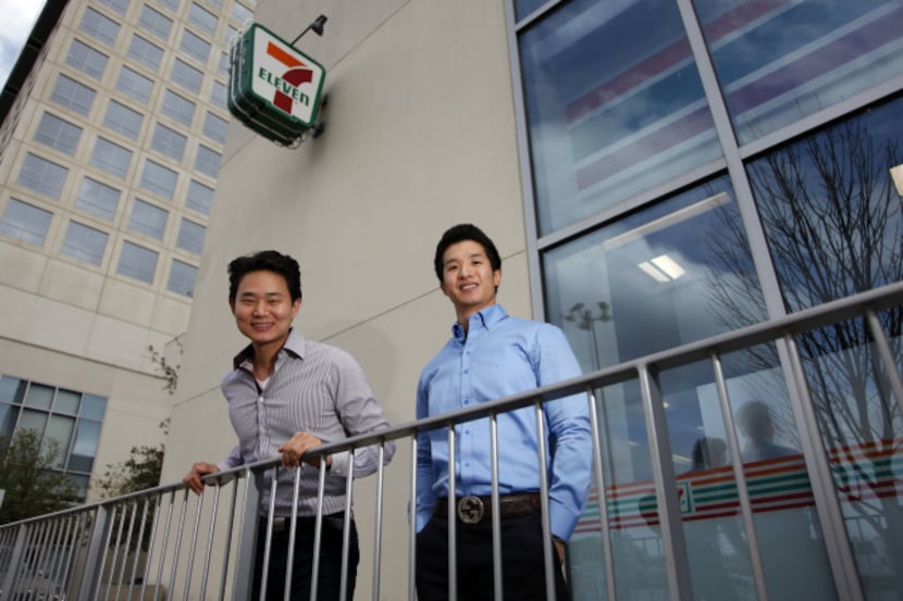YooLotto co-founders Elmer Cha (left) and Eric Yoo will launch their smartphone app Tuesday....