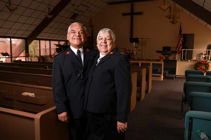 Majors Mario and Lola Maldonado, the married couple who have led the Salvation Army's Oak...