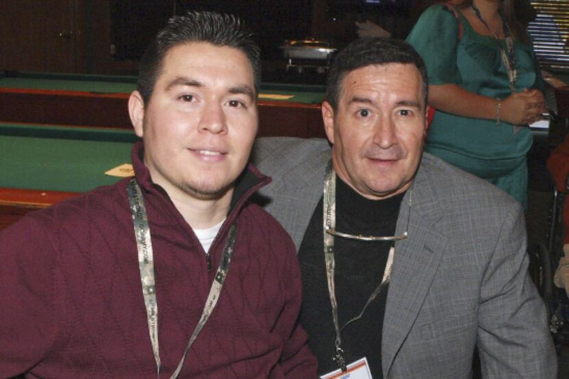  Eddie Canales (right) founded Gridiron Heroes to support former high school athletes who...