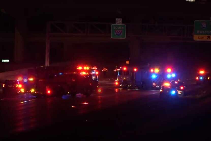 A 35-year-old man involved in the accident was pronounced dead on the scene. The Tarrant...