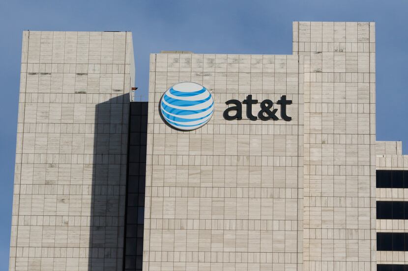 AT&T corporate headquarters in downtown Dallas on Friday, January 15, 2016. (David Woo/Staff...