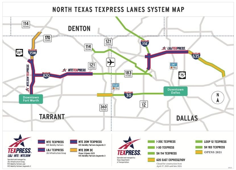 Mapas de TexPress.