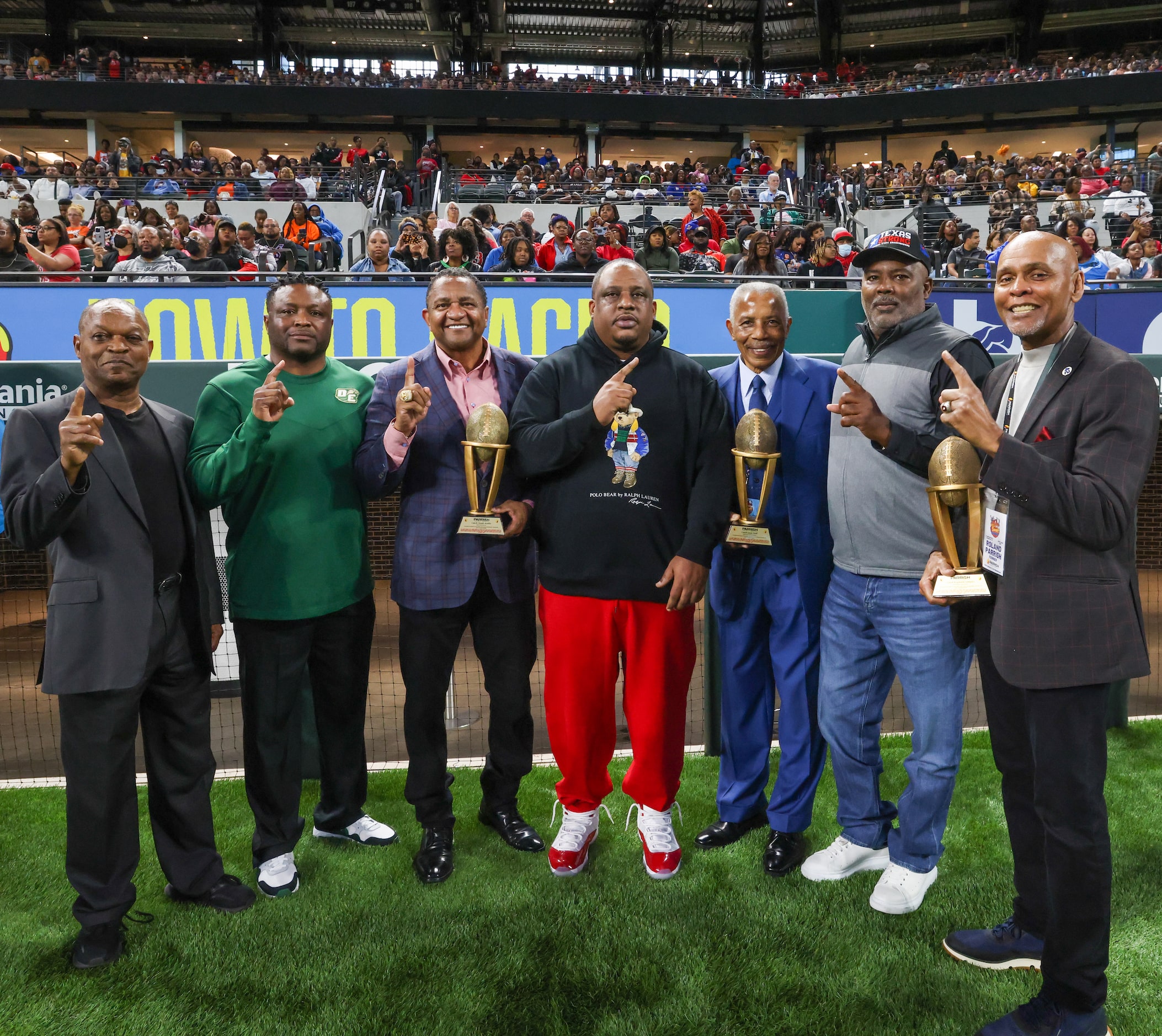 Football coaches from Dallas-area schools were recognized for their state championship wins...