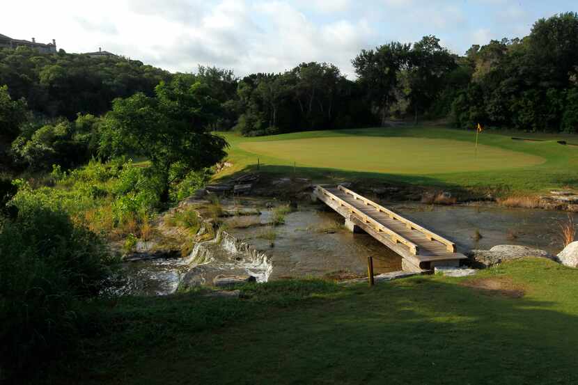 Hole 10 green, Barton Creek Fazio Canyons golf course in Austin, Texas.