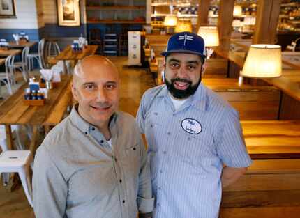 In a crowded taco market, Sabato Sagaria (left), is opening a new taco shop alongside Dallas...