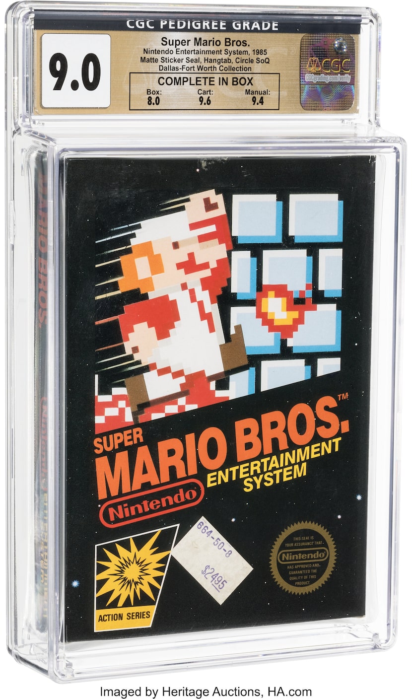 Super Mario Bros CGC 9.0 CIB Dallas-Forth Worth Collection.