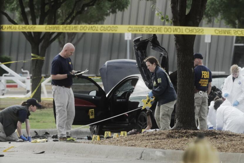 The FBI and Garland Police investigated the scene of a shootout in 2015 outside a prophet...
