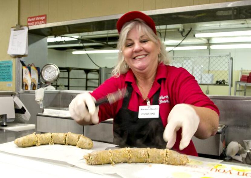 
Surprisingly, one of the most popular places to buy boudin is the Market Basket supermarket...