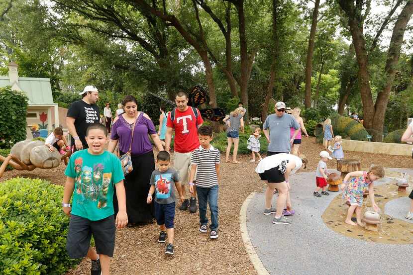 
Families spend time July 3 in the Rory Meyers Children’s Adventure Garden during Family Fun...