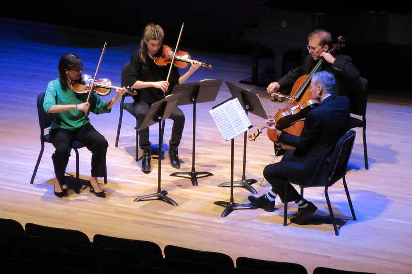Violinists Maria Schleuning (left) and Lydia Umlauf, violist David Sywak and cellist Jolyon...