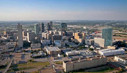 Fort Worth, shown in a 2016 aerial view, will continue to grow under the city's long-range...